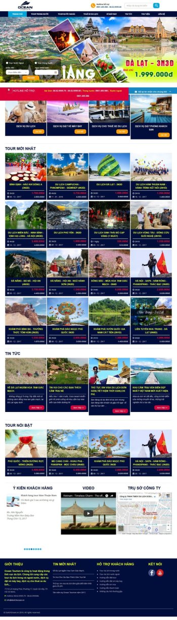 Website du lịch 001