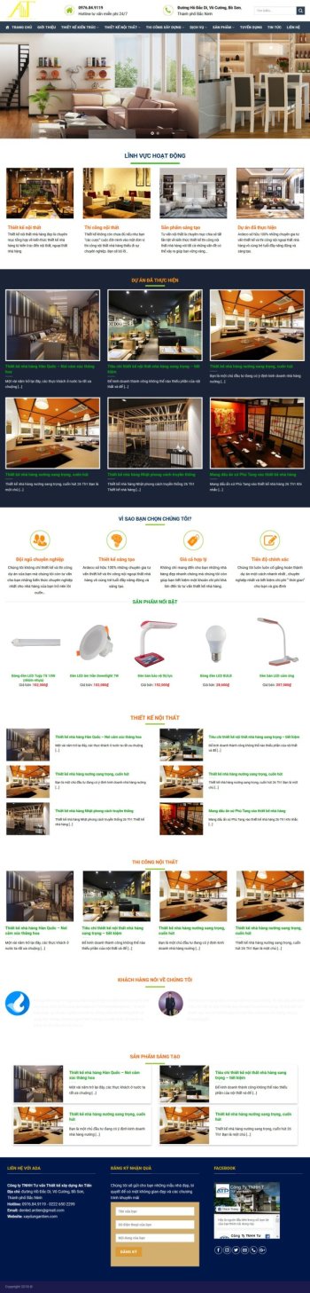 Web Xây dựng, nội thất