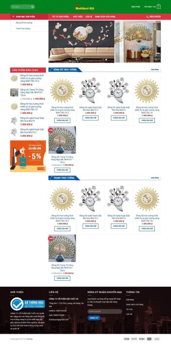 Mẫu web bán đồng hồ